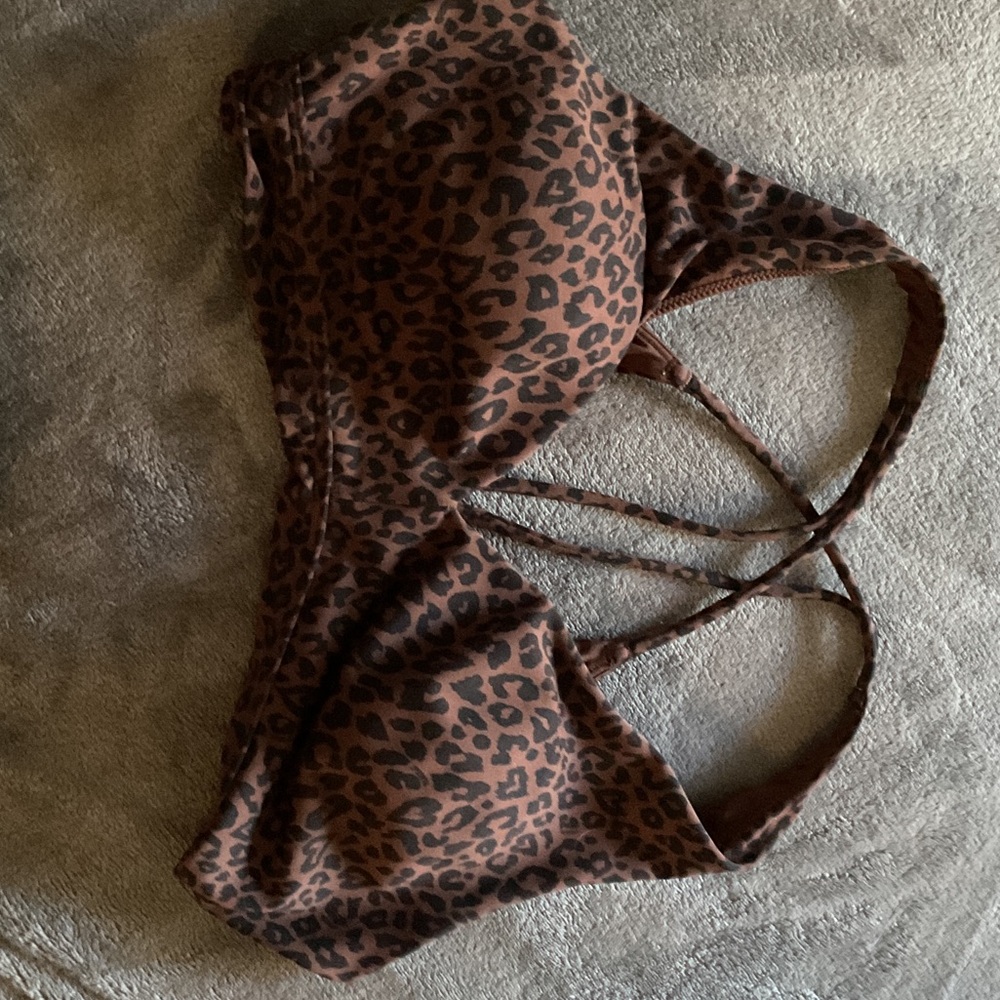 Victoria's Secret Brown Leopard Print Bra